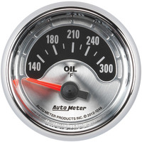 Auto Meter Gauge American Muscle Oil Temperature 2 1/16 in. 300 Degrees F Electrical Analog Each AMT-1248