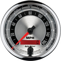 Auto Meter Gauge American Muscle Speedometer 3 3/8 in. 160mph Electric Programmable Analog Each AMT-1288