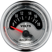 Auto Meter Gauge American Muscle Voltmeter 2 1/16 in. 18V Electrical Analog Each AMT-1294