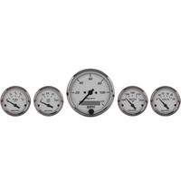Auto Meter Gauge Kit Speedometer American Platinum 3 1/8 in. & 2 1/16 in. Electrical Set of 5 AMT-1902