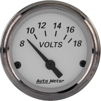 Auto Meter Gauge American Platinum Voltmeter 2 1/16 in. 18V Electrical Each AMT-1992