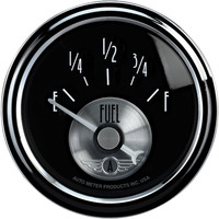 Auto Meter Gauge Prestige Fuel Level 2 1/16 in. 240-33 Ohms Electrical Black Diamond Each AMT-2016