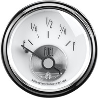 Auto Meter Gauge Prestige Fuel Level 2 1/16 in. 240-33 Ohms Electrical Pearl Each AMT-2018