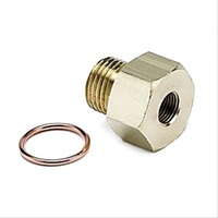 Auto Meter FITTING ADAPTER METRIC M16X1.5 MALE to 1/8 in. NPTF FEMALE BRASS AMT-2268