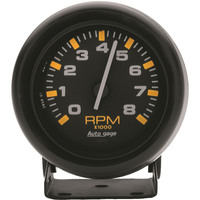Auto Meter Gauge Autogage Tachometer 2 3/4 in. 0-8K RPM Pedestal Black Dial Black CASE Each AMT-2305