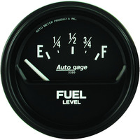 Auto Meter Gauge Autogage Fuel Level 2 5/8 in. 0-90 Ohms Electrical Black Each AMT-2316