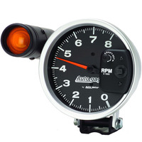 Auto Meter Gauge Autogage Tachometer 5 in. 0-8K RPM Pedestal w/ EXT. Shift-Lite Black Each AMT-233905