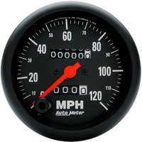 Auto Meter Gauge Z-Series Speedometer 3 3/8 in. 120mph Mechanical Analog Each AMT-2692
