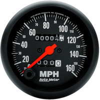 Auto Meter Gauge Z-Series Speedometer 3 3/8 in. 160mph Mechanical Analog Each AMT-2694