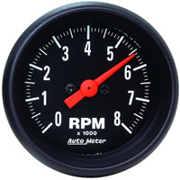 Auto Meter Gauge Z-Series Tachometer 2 1/16 in. 0-8K RPM In-Dash Analog Each AMT-2698