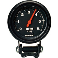 Auto Meter Gauge Z-Series Tachometer 2 5/8 in. 0-6K RPM Pedestal Analog Each AMT-2891