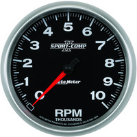 Auto Meter Gauge Sport-Comp II Tachometer 5 in. 0-10K RPM In-Dash Analog Each AMT-3698