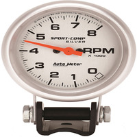 Auto Meter Gauge Ultra-Lite Tachometer 2 5/8 in. 0-8K RPM Pedestal Analog Each AMT-3707