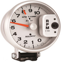 Auto Meter Gauge Ultra-Lite Tachometer 5 in. 0-10K RPM Pedestal w/ Red LINE Analog Each AMT-3910