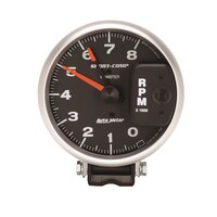 Auto Meter Gauge Sport-Comp Tachometer 5 in. 0-8K RPM Pedestal w/ Red LINE Analog Each AMT-3980