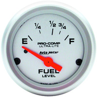 Auto Meter Gauge Ultra-Lite Fuel Level 2 1/16 in. 73-10 Ohms Electrical Analog Each AMT-4315