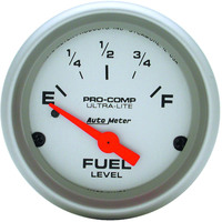 Auto Meter Gauge Ultra-Lite Fuel Level 2 1/16 in. 0-30 Ohms Electrical Analog Each AMT-4317
