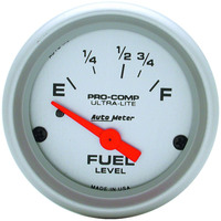 Auto Meter Gauge Ultra-Lite Fuel Level 2 1/16 in. 16-158 Ohms Electrical Analog Each AMT-4318