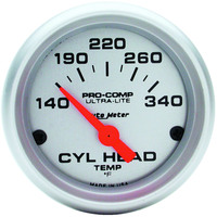 Auto Meter Gauge Ultra-Lite CYLINDER HEAD Temperature 2 1/16 in. 140-340 Degrees F Electrical  AMT-4336