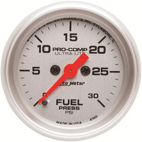 Auto Meter Gauge Ultra-Lite Fuel Pressure 2 1/16 in. 30psi Digital Stepper Motor Analog Each AMT-4360