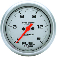 Auto Meter Gauge Ultra-Lite Fuel Pressure 0-15 psi 2 5/8 in. Analog Electrical Each Each AMT-4461