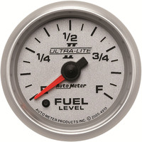 Auto Meter Gauge Ultra-Lite II Fuel Level 2 1/16 in. 0-280 Ohms Programmable Analog Each AMT-4910