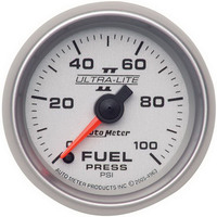 Auto Meter Gauge Ultra-Lite II Fuel Pressure 2 1/16 in. 100psi Digital Stepper Motor Analog Each AMT-4963