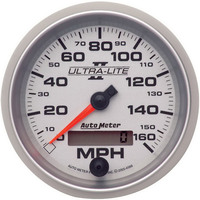 Auto Meter Gauge Ultra-Lite II Speedometer 3 3/8 in. 160mph Electric Programmable Analog Each AMT-4988