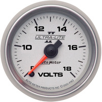 Auto Meter Gauge Ultra-Lite II Voltmeter 2 1/16 in. 18V Digital Stepper Motor Analog Each AMT-4991