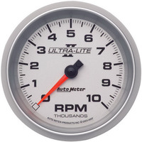 Auto Meter Gauge Ultra-Lite II Tachometer 3 3/8 in. 0-10K RPM In-Dash Analog Each AMT-4997