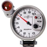 Auto Meter Gauge Ultra-Lite II Tachometer 5 in. 0-10K RPM Pedestal w/ EXT. Shift-Lite Analog Each AMT-4999