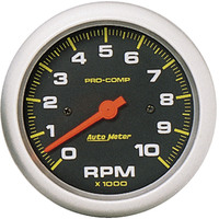 Auto Meter Gauge Pro-Comp Tachometer 3 3/8 in. 0-10K RPM In-Dash Analog Each AMT-5161