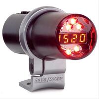 Auto Meter Shift Light Digital w/ AMBER LED Black PEDESTAL MOUNT DPSS LEVEL 1 AMT-5343