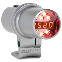 Auto Meter Shift Light Digital w/ AMBER LED Silver PEDESTAL MOUNT DPSS LEVEL 1 AMT-5344