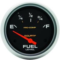 Auto Meter Gauge Pro-Comp Fuel Level 2 5/8 in. 0-90 Ohms Electrical Analog Each AMT-5415