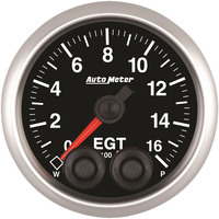 Auto Meter Gauge Elite Series PYRO. (EGT) 2 1/16 in. 1600 Degrees F Stepper Motor W/Peak & Warn  AMT-5646