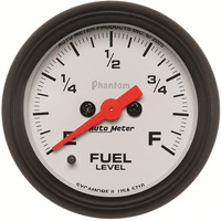 Auto Meter Gauge Phantom Fuel Level 2 1/16 in. 0-280 Ohms Programmable Analog Each AMT-5710