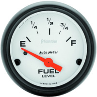 Auto Meter Gauge Phantom Fuel Level 2 1/16 in. 0-90 Ohms Electrical Analog Each AMT-5714