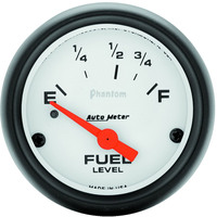 Auto Meter Gauge Phantom Fuel Level 2 1/16 in. 73-10 Ohms Electrical Analog Each AMT-5715