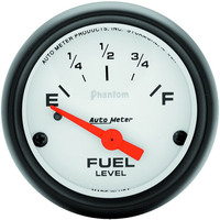 Auto Meter Gauge Phantom Fuel Level 2 1/16 in. 240-33 Ohms Electrical Analog Each AMT-5716