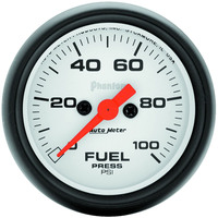 Auto Meter Gauge Phantom Fuel Pressure 2 1/16 in. 100psi Digital Stepper Motor Analog Each AMT-5763