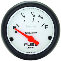 Auto Meter Gauge Phantom Fuel Level 2 5/8 in. 0-90 Ohms Electrical Analog Each AMT-5814