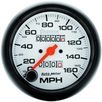 Auto Meter Gauge Phantom Speedometer 3 3/8 in. 160mph Mechanical Analog Each AMT-5893