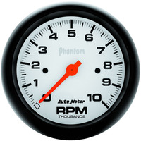 Auto Meter Gauge Phantom Tachometer 3 3/8 in. 0-10K RPM In-Dash Each AMT-5897