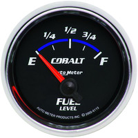 Auto Meter Gauge Cobalt Fuel Level 2 1/16 in. 0-90 Ohms Electrical Analog Each AMT-6113