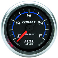 Auto Meter Gauge Cobalt Fuel Level 2 1/16 in. 0-280 Ohms Programmable Analog Each AMT-6114