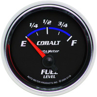 Auto Meter Gauge Cobalt Fuel Level 2 1/16 in. 240-33 Ohms Electrical Analog Each AMT-6116