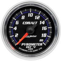 Auto Meter Gauge Cobalt Pyrometer (EGT) 2 1/16 in. 2000 Degrees F Digital Stepper Motor Analog Each AMT-6145