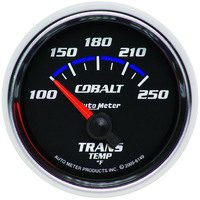 Auto Meter Gauge Cobalt Transmission Temperature 2 1/16 in. 100-250 Degrees F Electrical Analog Each AMT-6149