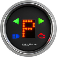 Auto Meter Gauge GEAR POS 2 1/16 in. INCL INDICATORS Black Dial BLU LED BRIGHT SUPER Bezel AMT-6150